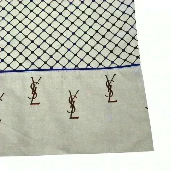 Vintage Utica Yves saint Laurent YSL Standard Pillowcase rare 1979 - Picture 2 of 6